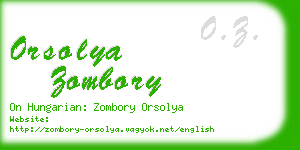 orsolya zombory business card